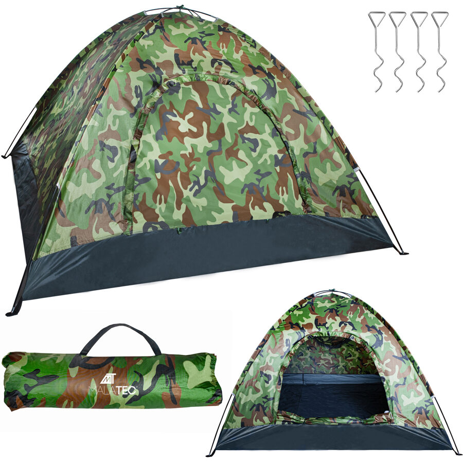 Telts 2-4 personām, ''army survival'', lietus un vēja izturīga, 190 x 190 x 125 cm