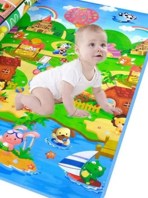 Bērnu rotaļu termo paklājs aktivitātēm ar sildošo funkciju, folija paliktnis siltai grīdai 180 x 120 x 0,3 cm