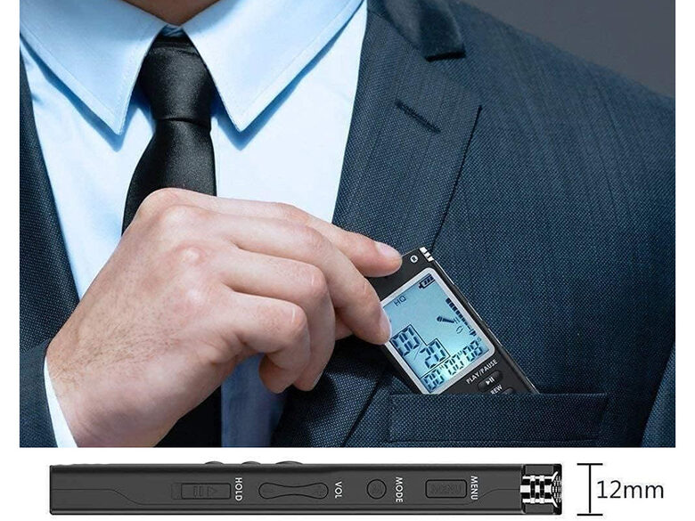 Diktofons, digitālais balss ierakstītājs, mp3 atskaņotājs 8GB iebūvētā atmiņa