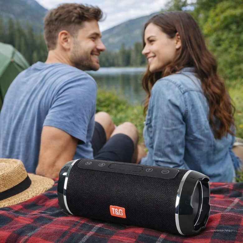 Bluetooth bezvadu skaļrunis '' boombox'' pārnēsājama tumbiņa, USB, FM radio, aux, 10W