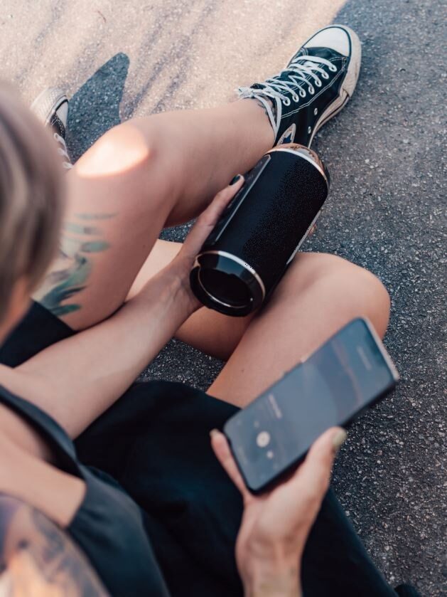 Pārnēsājams skaļrunis ar bluetooth savienojumu un FM radio, 10W