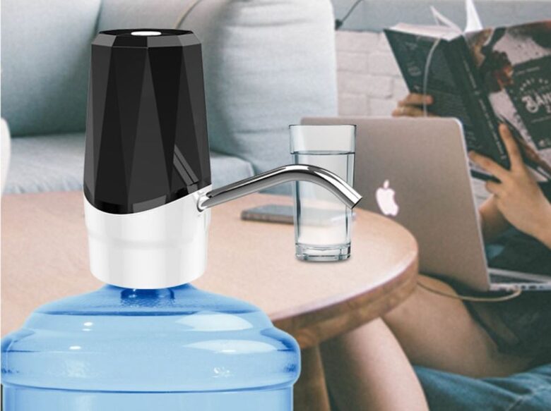 Elektriskais ūdens pumpis venden pudelēm, bezvadu elektroniskais ūdens sūknis, uzlādējams šķidruma dozators