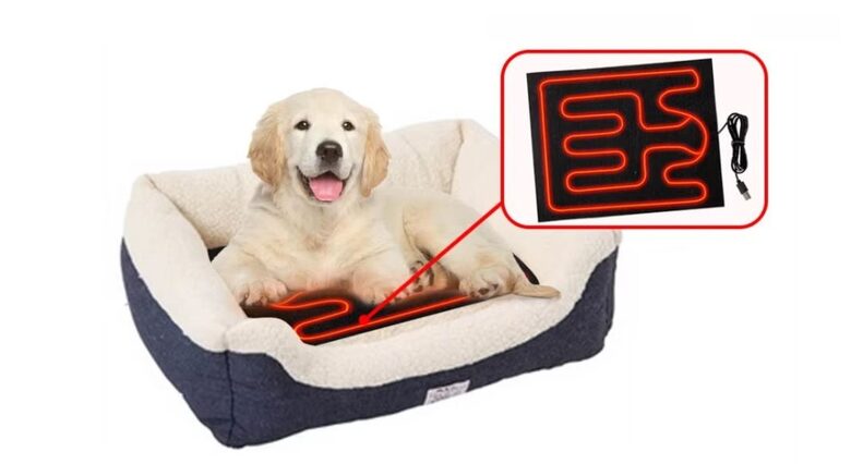Dzīvnieku guļvietas sildītājs (suņiem, kaķiem, kucēniem un kaķēniem), 40 x 20cm, 5v