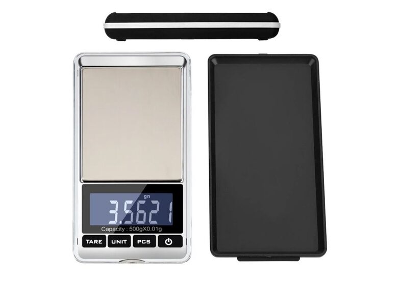 Elektroniskie kabatas svari, juvelieru svari zelta svēršanai, 500g / 0.01g