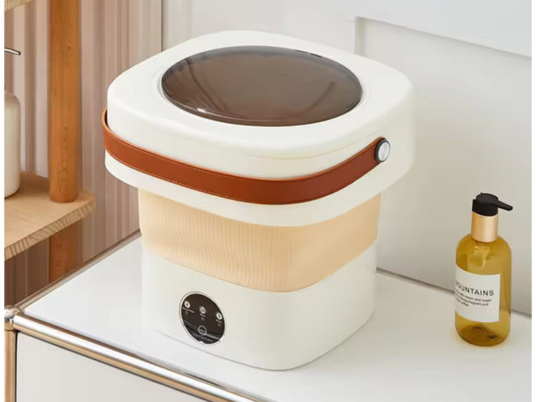 Mini pārnēsājama veļas mašīna, kompakta un saliekama ceļojumu veļas mazgājamā mašīna drēbēm un veļai, 11 l