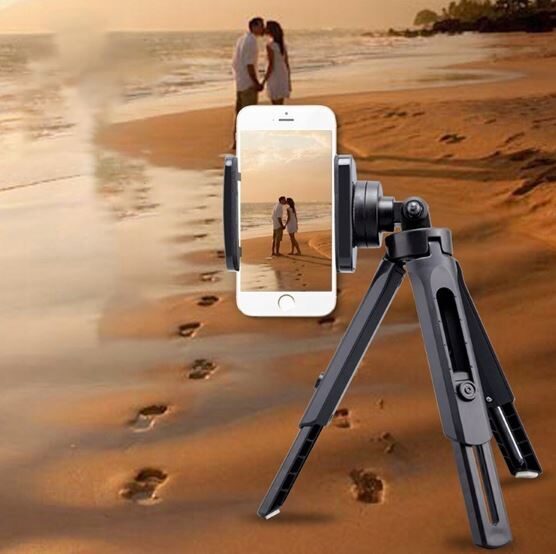 Tālruņa statīvs filmēšanai, universāls telefona turētājs, regulējams tripods ar teleskopiskām kājām, 360° rotācija