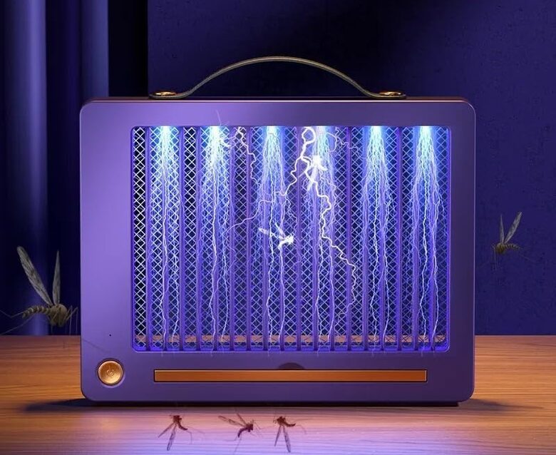 Insektu slazds, pārnēsājama UV lampa kukaiņu nogalināšanai ar akumulatoru, 26 x 20 x 3,5cm, 3W