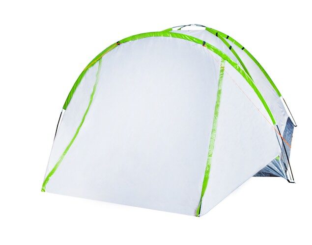 Tūristu telts ar priekšnamu 2-4 personām, lietus un vēja izturīga, ceļošanai un pārgājieniem, 320 x 200 x 140 cm