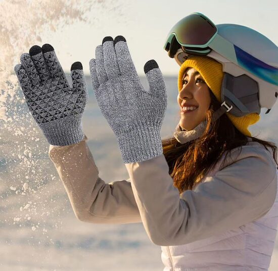 Apsildāmie cimdi, siltie elektriskie pirkstaiņi ar touchscreen efektu, pastaigām, medībām un makšķerēšanai