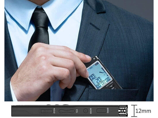 Diktofons, digitālais balss ierakstītājs, mp3 atskaņotājs 8GB iebūvētā atmiņa