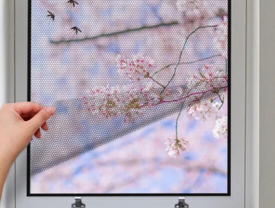 Insektu tīkls loga rāmim, kukaiņu siets logam ar ar pašlīmējošu Velcro, melnā krāsā, 150 x 130cm