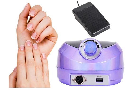 Manikīra nagu frēze, profesionāls manikīra un pedikīra aparāts, jaudīgs nagu frēzēšanas komplekts, 45 000 /min, 80W 