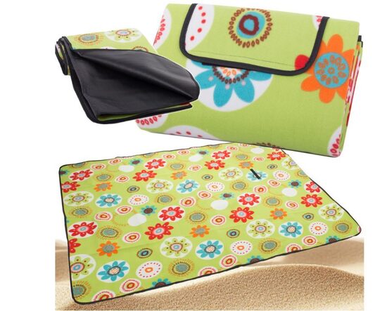 Tūrisma paklājs, ūdensizturīga piknika sega ceļojumam vai pludmalei, salokāma kompaktā somā, 150 x 200 cm