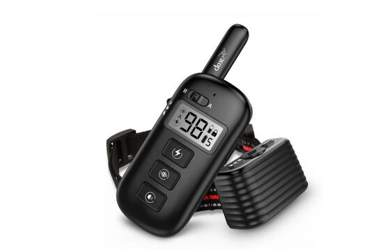 Suņu pretriešanas siksna ar tālvadības pulti + dresūras kakla siksna ( 2 in 1 ) treniņu kakla siksna suņiem, 600m distance