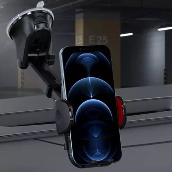 Automašīnas telefona turētājs, auto 360 ° rotācija, regulējams slīpuma leņķis