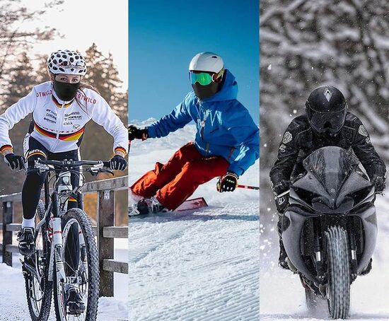 Termo sejas maska, sildoša apkakle, balaklava moto braukšanai, efektīva aizsardzība pret aukstumu un vēju