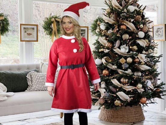Ziemassvētku kostīms sievietēm, ''Santa Klausa kundze'', sieviešu tērps