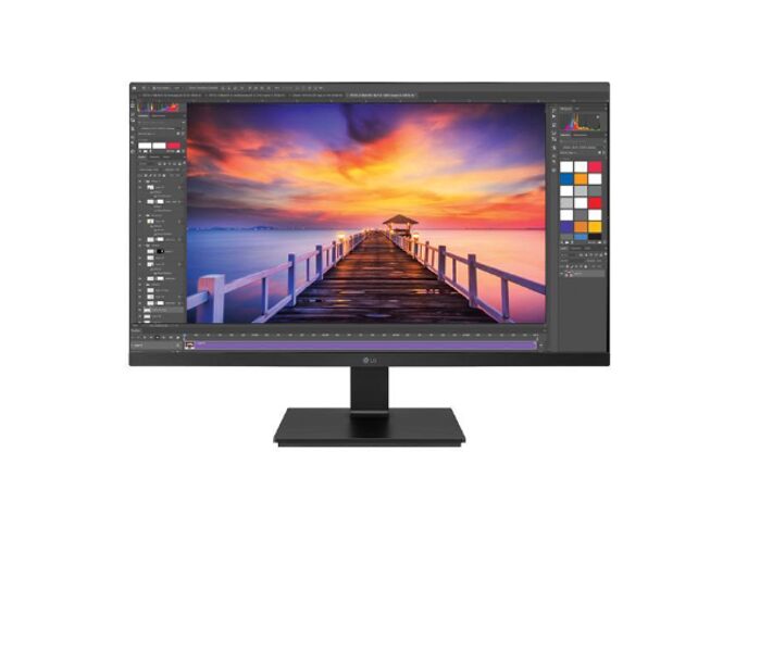 LCD monitors LG 27BL650C-B, ekrāna izmērs 27", TV displejs ar skaļruņiem un pielāgojumu augstumu un slīpumu, grozāms