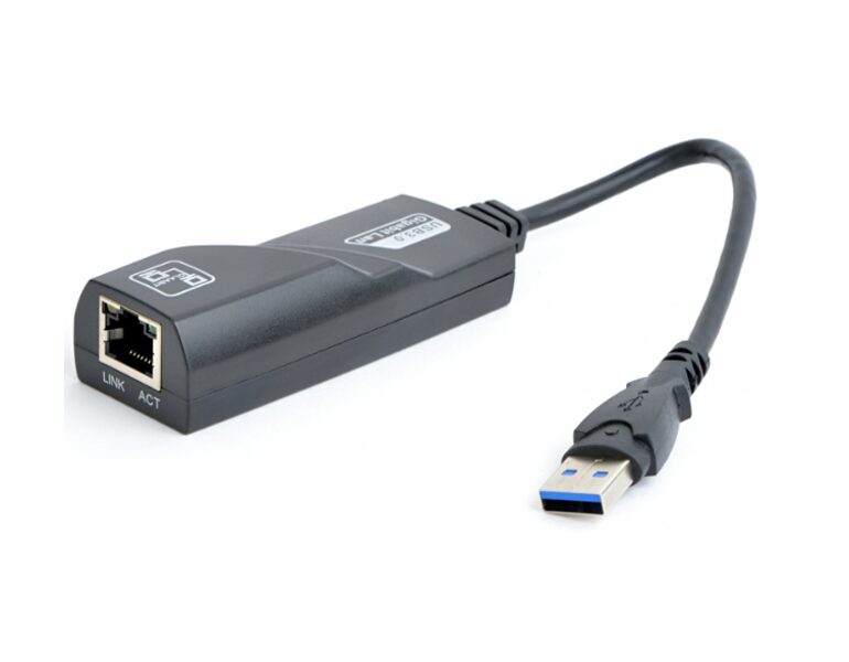 LAN tīkla USB 3.0 Gigabit adapteris, USB 2.0 RJ-45 LAN, Gembird