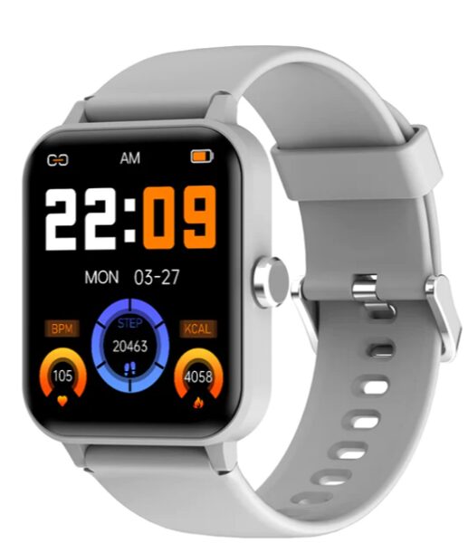 Viedpulkstenis ''Smart Watch'' R30, pelēks, soļu skaitītājs, sirds, oksimetra un miega monitors, zvanu pārvaldīšana