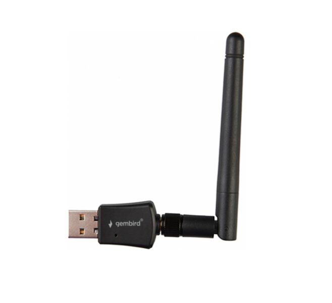 WiFi USB adapteris ar antenu, LAN, 300 Mb/s, 802.11b/g/n, Gembird