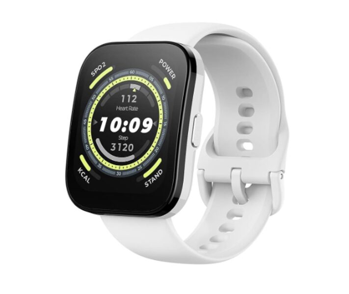 Viedais pulkstenis AMAZFIT BIP 5 / Balts viedpulkstenis, sporta Smart Watch, veselības, miega, sporta un stresa monitors