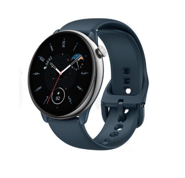 Viedais pulkstenis AMAZFIT GTR MINI/ Zils viedpulkstenis, smart watch ar veselības monitoru, zvanu un paziņojumu pārvaldīšanu