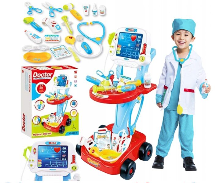 Bērnu rotaļu dakteru/ārstu komplekts - slimnīcas komplekts, zēniem