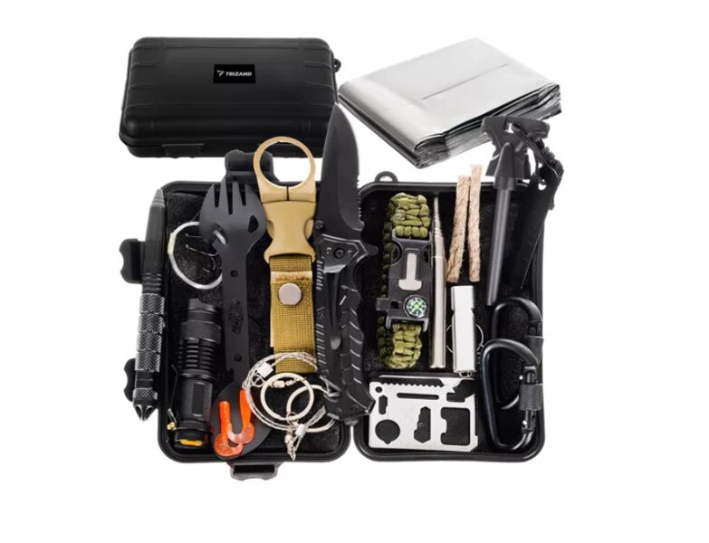 Izdzīvošanas komplekts ar 32 aksesuāriem (31 in 1), tūrismam, izdzīvošanai un nometnēm, XXL