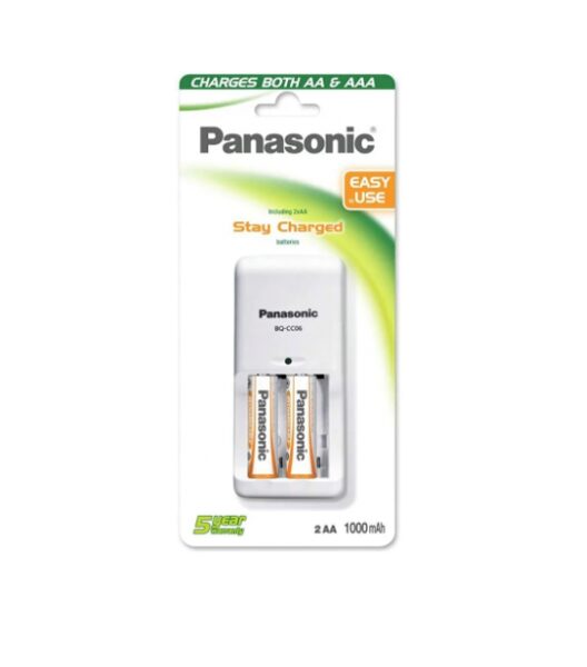 Akumulatoru lādētājs, Panasonic, AA un AAA+ 1100mAh 2x baterijām