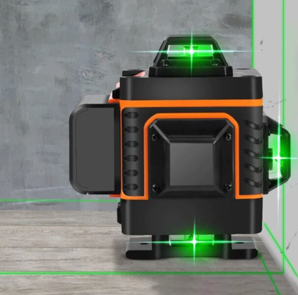 Lāzera līmeņrādis ar 16 līnijām, 4D mērījums 360 grādos, pašlīmeņošanās funkcija
