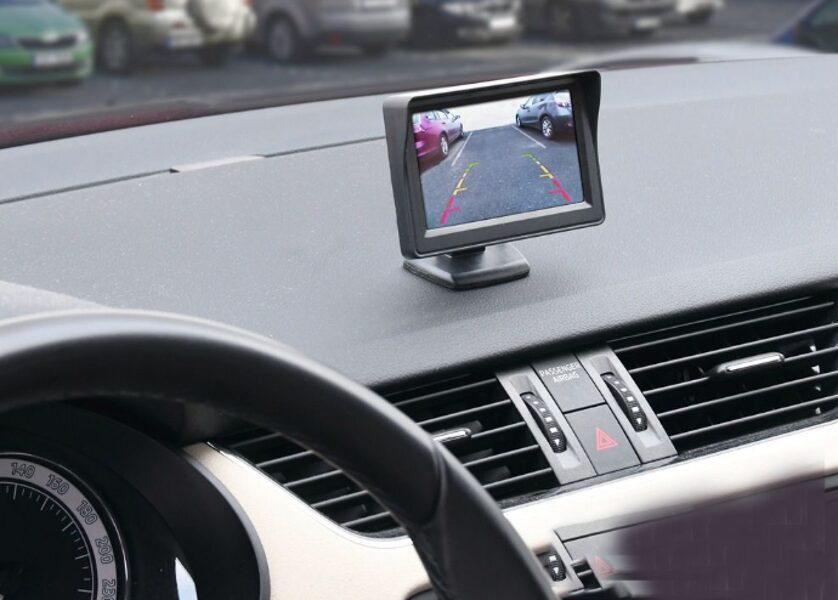 Automašīnas monitors 4.3 collas, LCD displejs, 12V 2x RCA