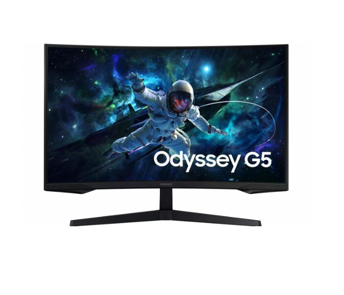 LED Monitors Samsung Odyssey G5 Curved QHD, displeja izmērs 32'', 165 Hz, 1 ms, 2560 x 1440, 16:9