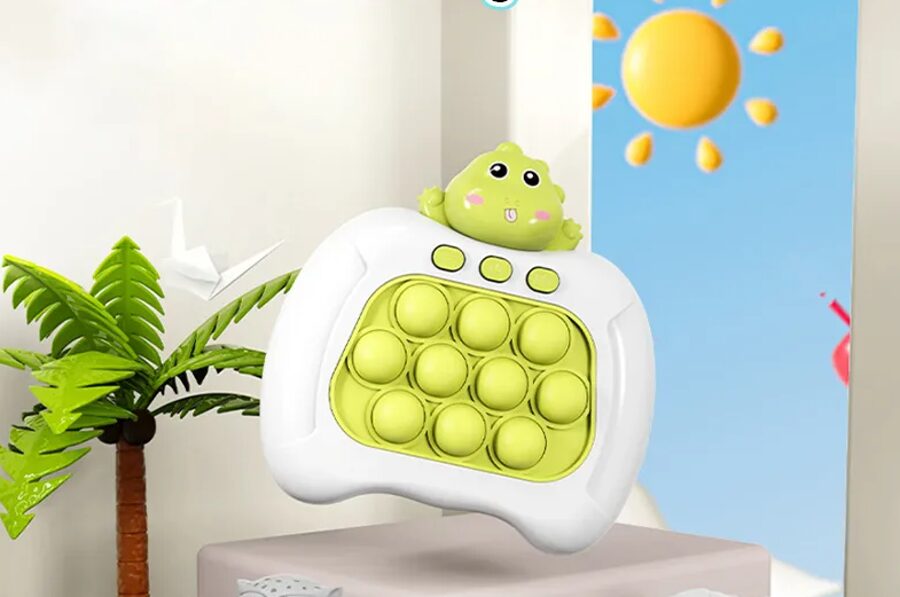 Elektroniskā POP IT spēle, ar LED apgaismojumu un 4 spēļu režīmiem, attīstošā rotaļlieta, spēļu konsole bērniem, ''quick push'', Dinozaurs