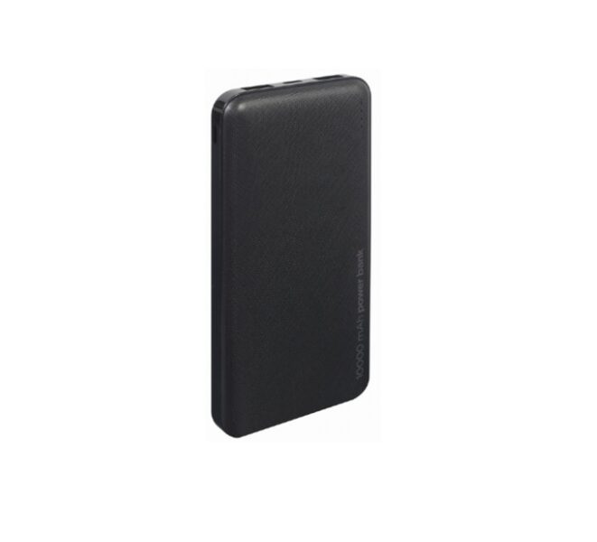 Power bank uzlādes ierīce, 10 000mAh, enerģijas krātuve telefonam, planšetei, citām ierīcēm, Gembird