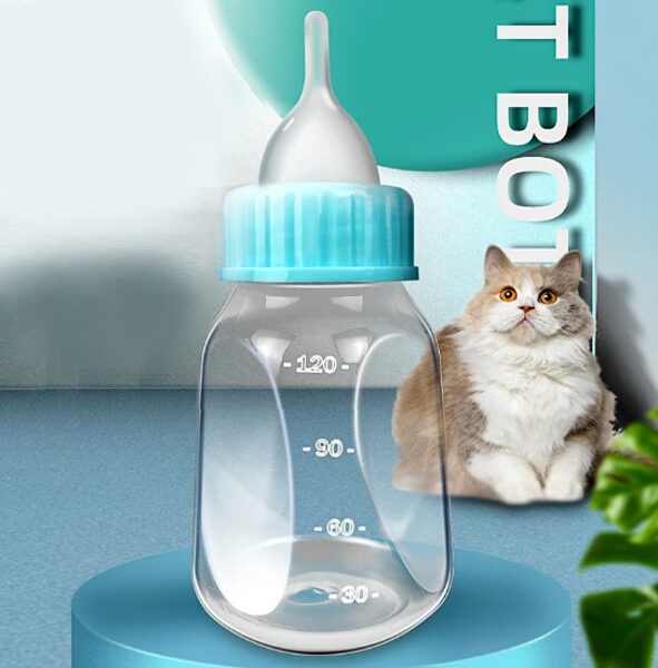 Kucēnu un kaķēnu barošanas pudele ar aksesuāriem, pudelīte pavisam maziem jaundzimušiem dzīvniekiem