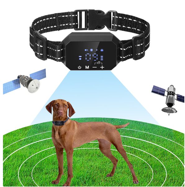 Bezvadu suņu radiosēta 1 sunim, skaņa, vibrācija un elektro impulss, uzlādējama un mitruma izturīga, 1000m diapazons, gudrais suņu elektriskais žogs