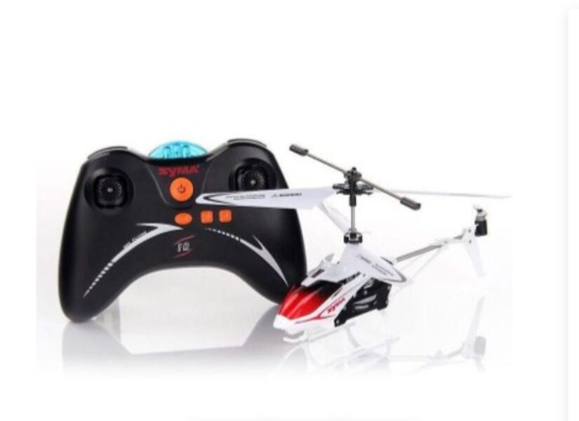 Radiovadāms helikopters bērniem, SYMA S5 ar stabilizatoru un LED apgaismojumu, Balts