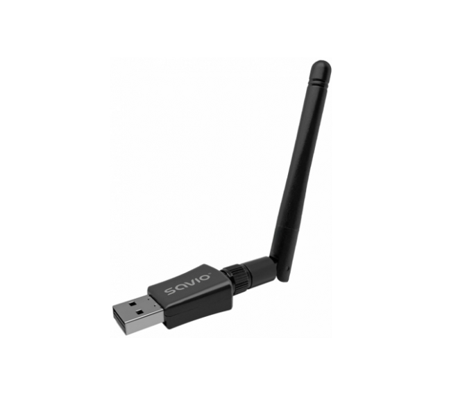 Tīkla adapteris USB Wi-Fi Savio 433Mb/s, 802.11a/b/g/n/ac