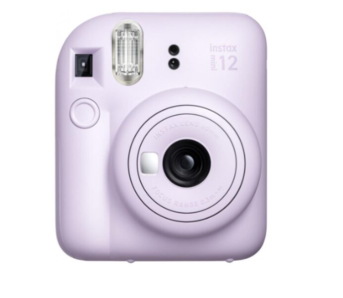 Momentfoto kamera, INSTAX MINI 12 FUJIFILM, fotoaparāts kas printē bildes, violetā krāsā