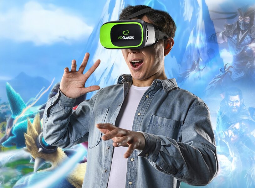 3D virtuālās realitātes brilles, komplekts ar Bluetooth tālvadības pulti, 3.5 - 6 collu viedtālruņiem