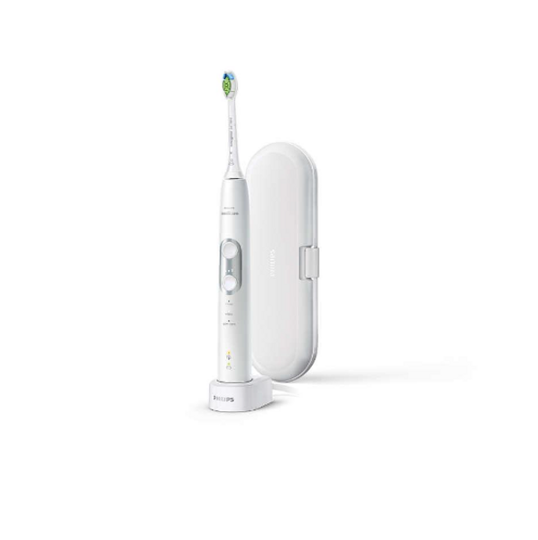 Elektriskā zobu birste, baltā krāsā, ar spiediena sensoru HX6877/28 PHILIPS