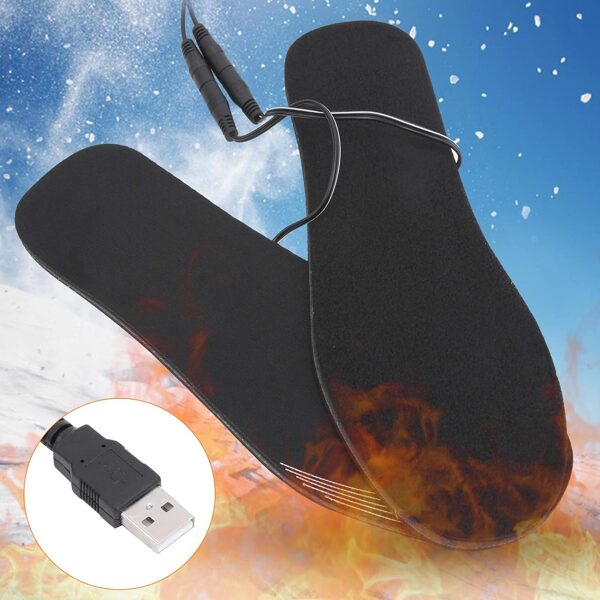 Apsildāmās apavu zolītes ziemai, elektriskais pēdu sildīšanas paliktnis, 35 - 39,5 izmērs