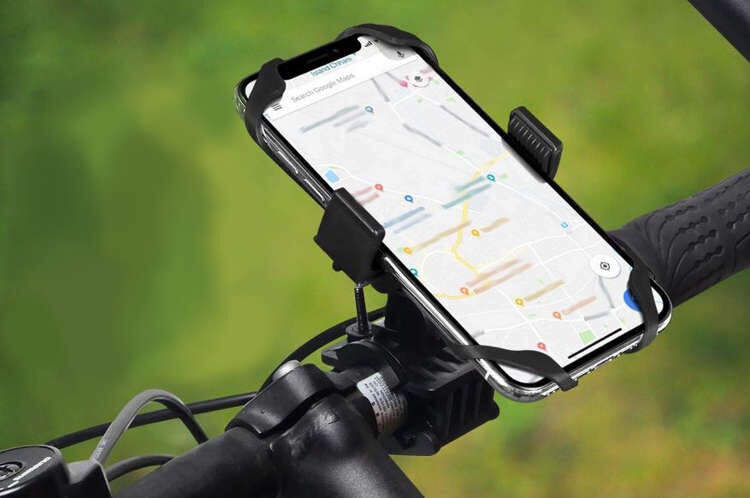 Telefona turētājs velosipēdam ar silikona drošības sistēmu