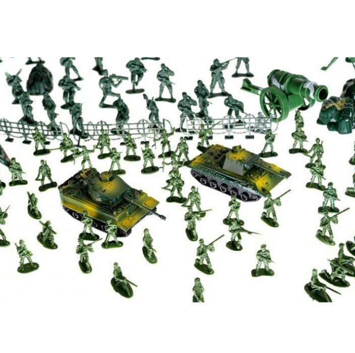 Militārā zaldātu bāze ''armija'', bērnu rotaļām, ar karavīriem, tankiem, torņiem, ēkām un tehniku, 300gab dažādi aksesuāri, rotaļlietu figūriņas, WW2